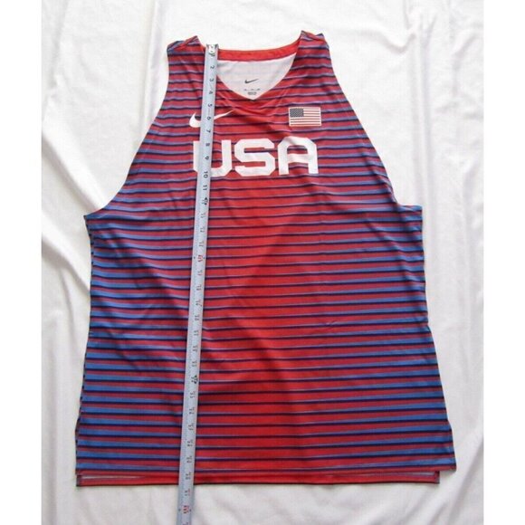 New Nike Pro Elite Olympic Team USA Track Field Singlet Sz XXL (AO8672-602)NW134 - Picture 3 of 10